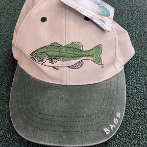 Flying Fisherman Hat Men Bass Adjustable Cap Hook Loop Fishing Grandpa NWT